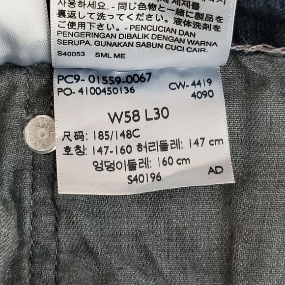 Levis 559 Mens Jeans Dark Wash Stretch Denim W58 L29 actual size - Picture 11 of 13